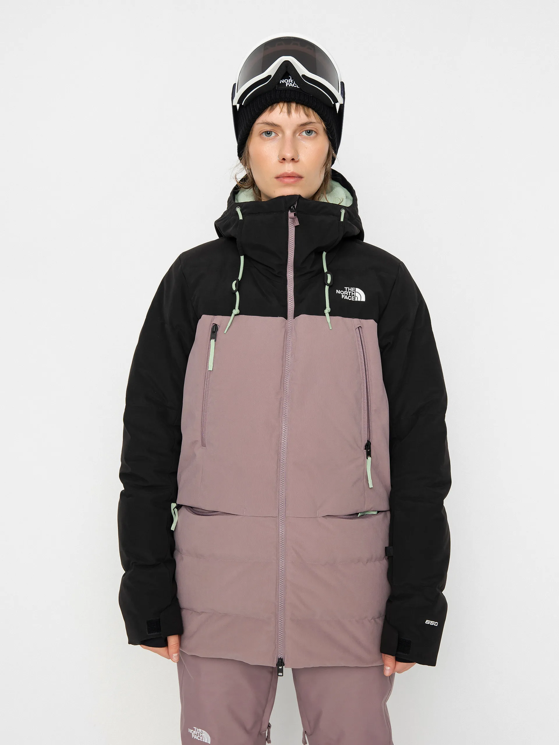 The North Face Pallie Snowboard jacket Wmn (fawn grey/tnf black)