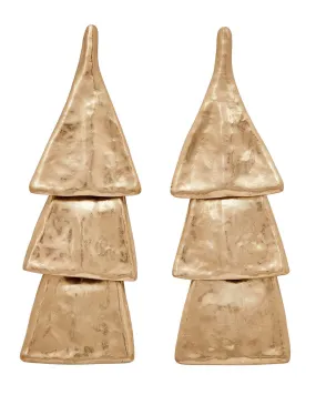 Three Tier Bronze Bell Earrings