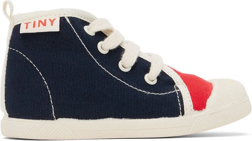 TINYCOTTONS Baby Navy Color Block Sneakers