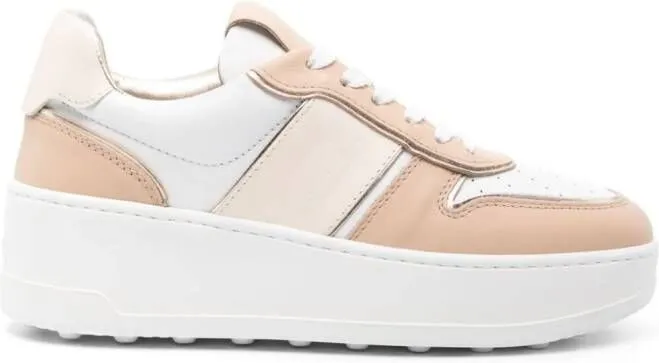 Tod's panelled leather sneakers White