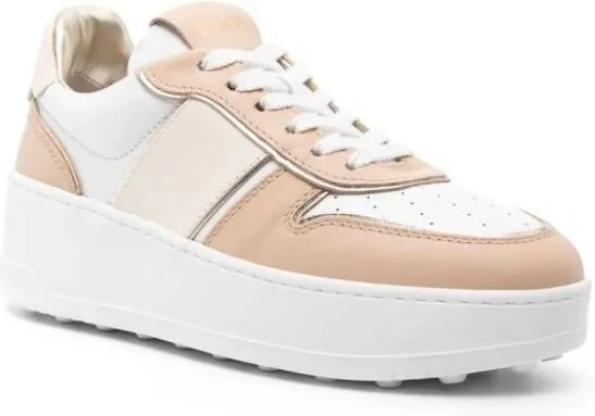 Tod's panelled leather sneakers White