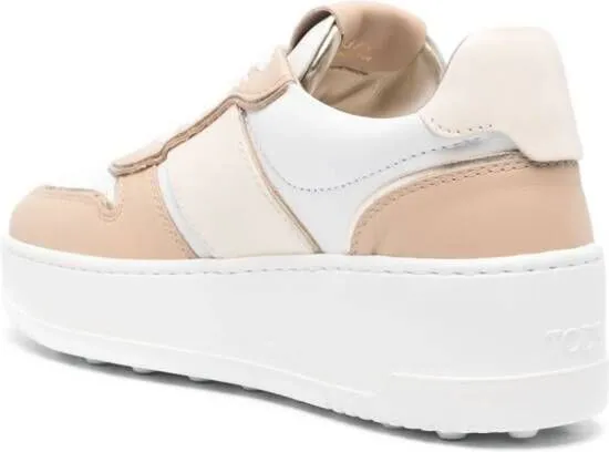 Tod's panelled leather sneakers White