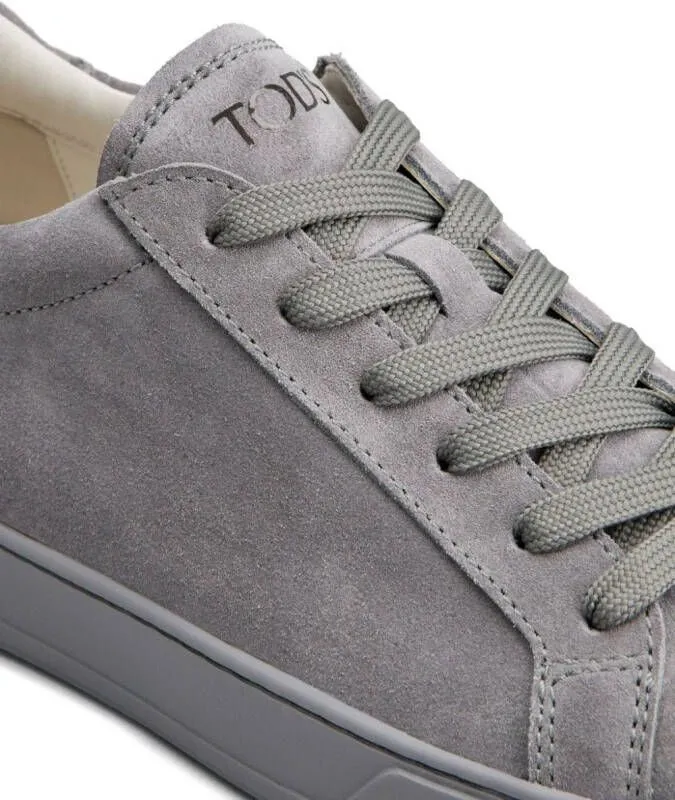 Tod's panelled suede sneakers Grey