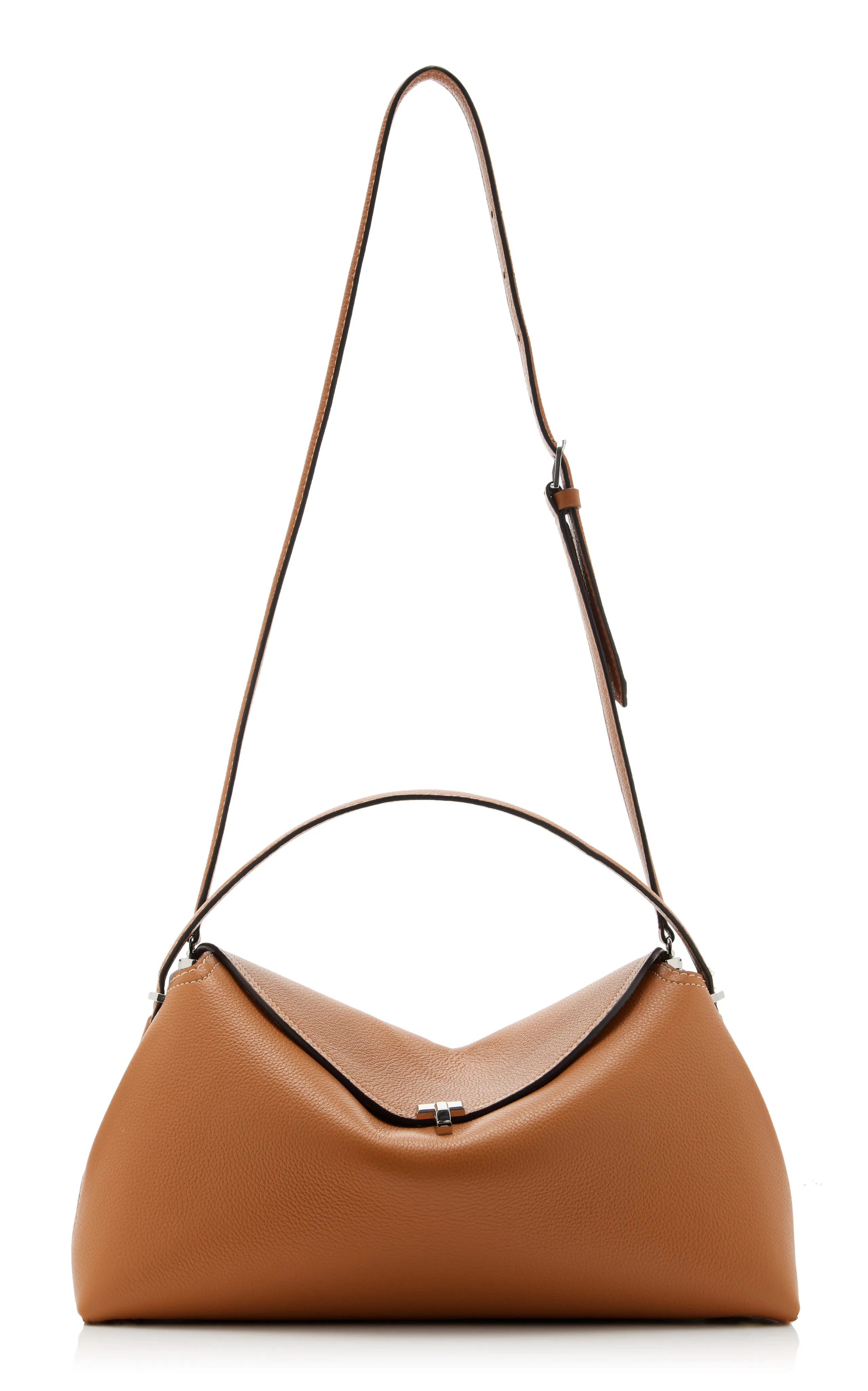 Toteme T-Lock Leather Top Handle Bag