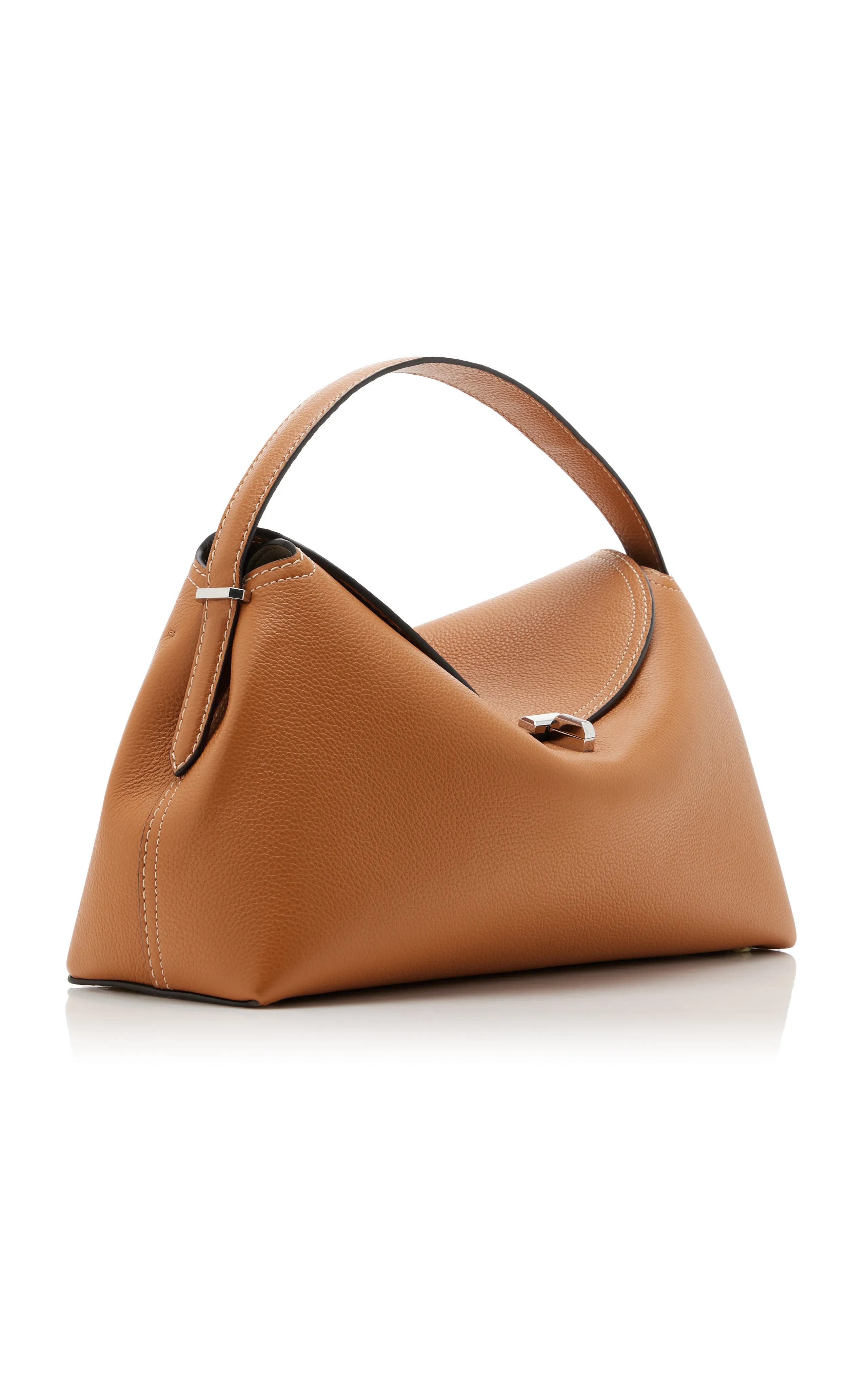 Toteme T-Lock Leather Top Handle Bag