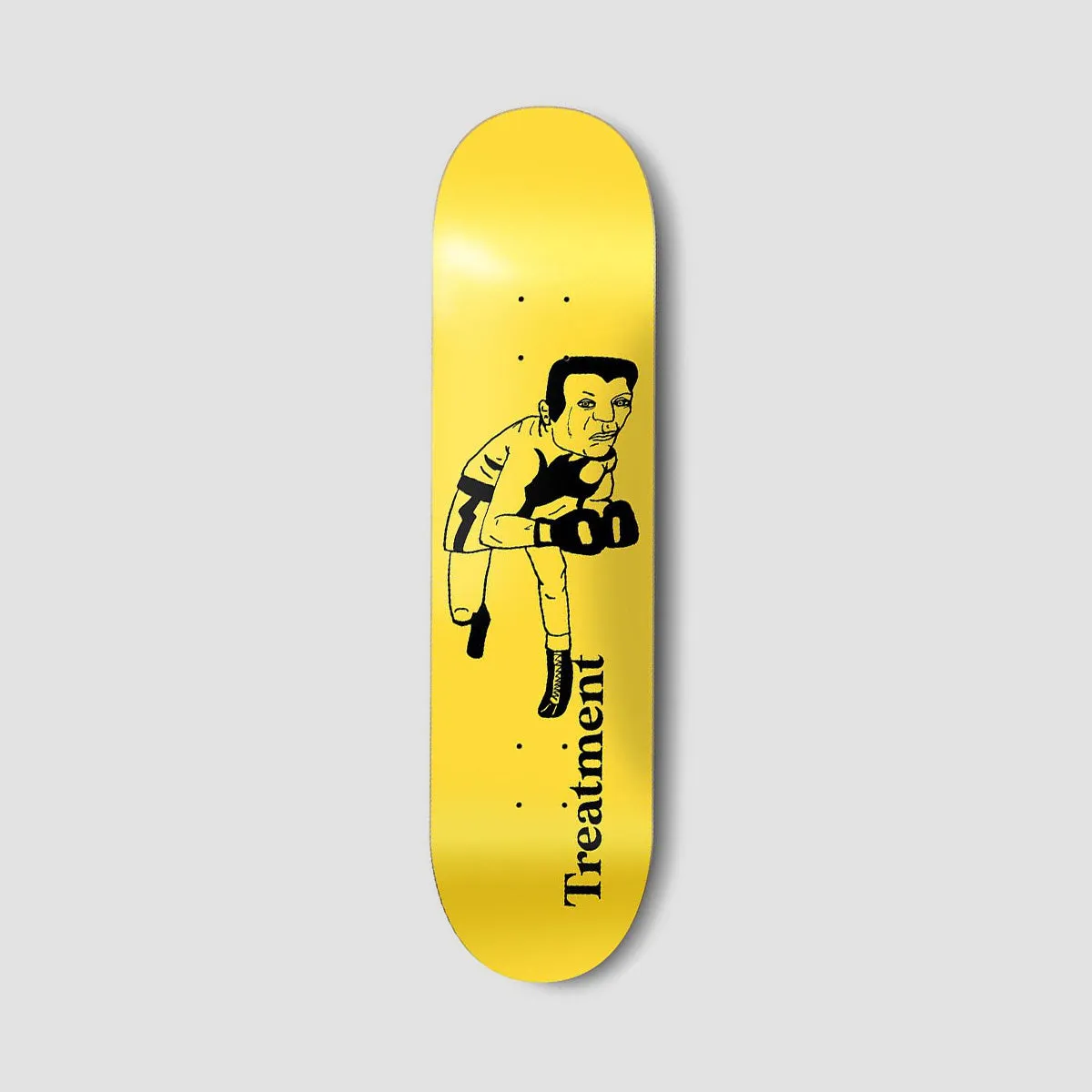 Treatment Boxer Man Skateboard Deck Yellow - 8.00"