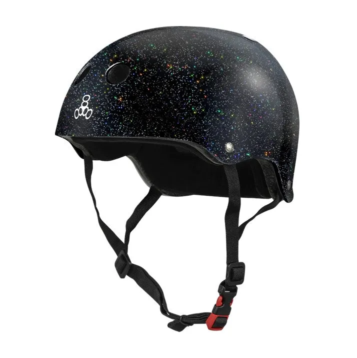 Triple 8 Black Glitter Helmet - Certified