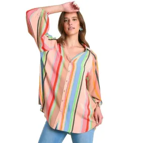 Umgee USA 3/4 Stripe Tunic