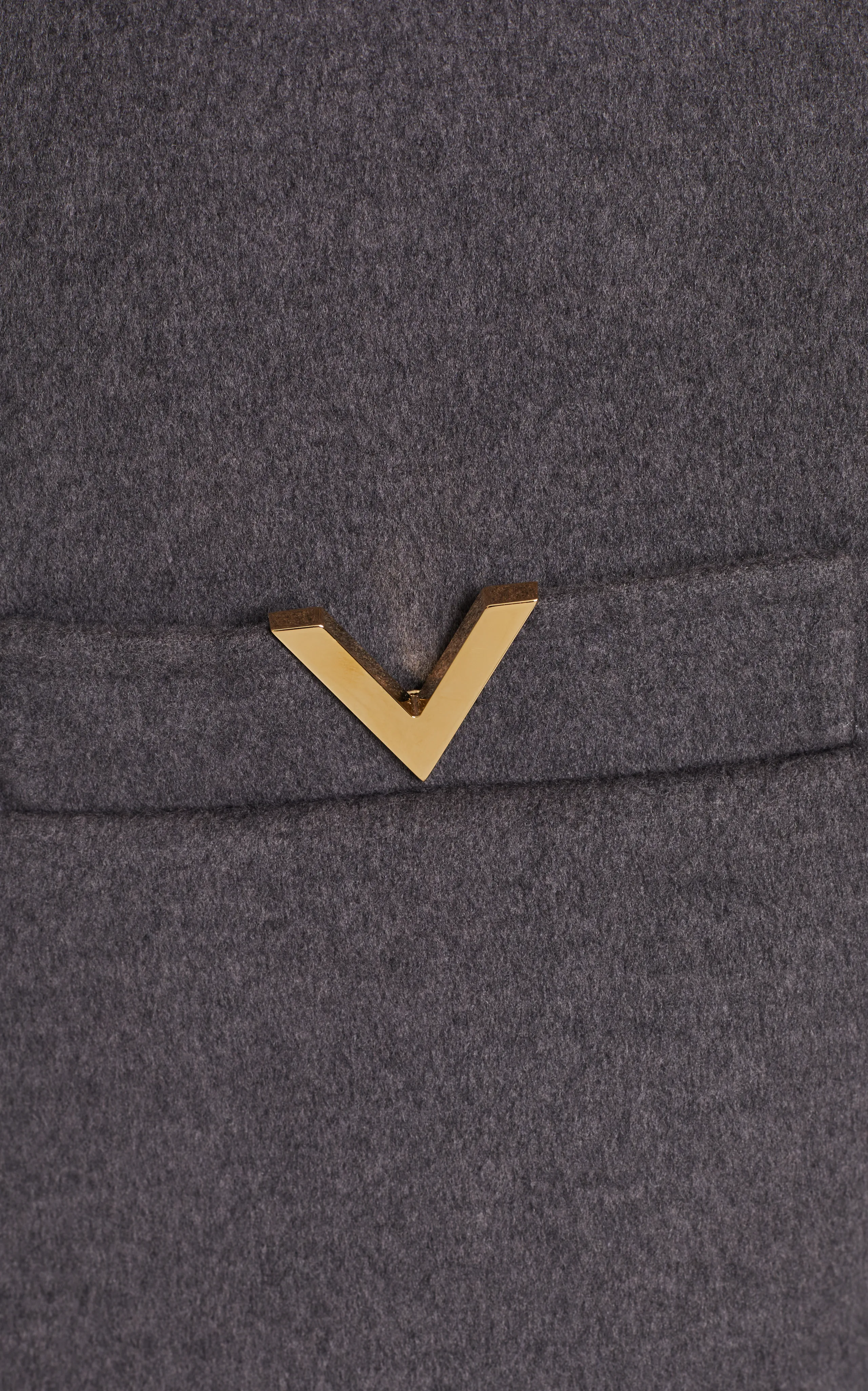 Valentino Garavani Logo-Embellished Wool-Cashmere Tunic Top