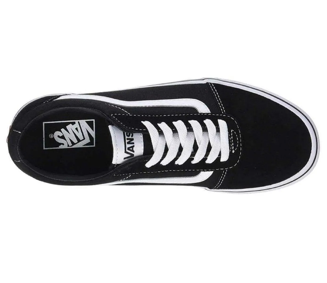 VANS Ward Suede Canvas Trainers Black/White