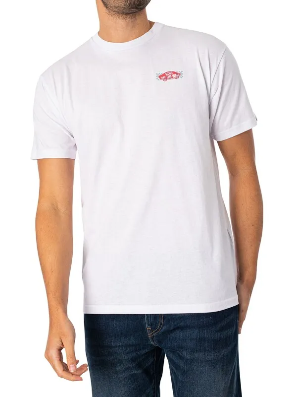 Vans Wayrace Back Graphic T-Shirt - White