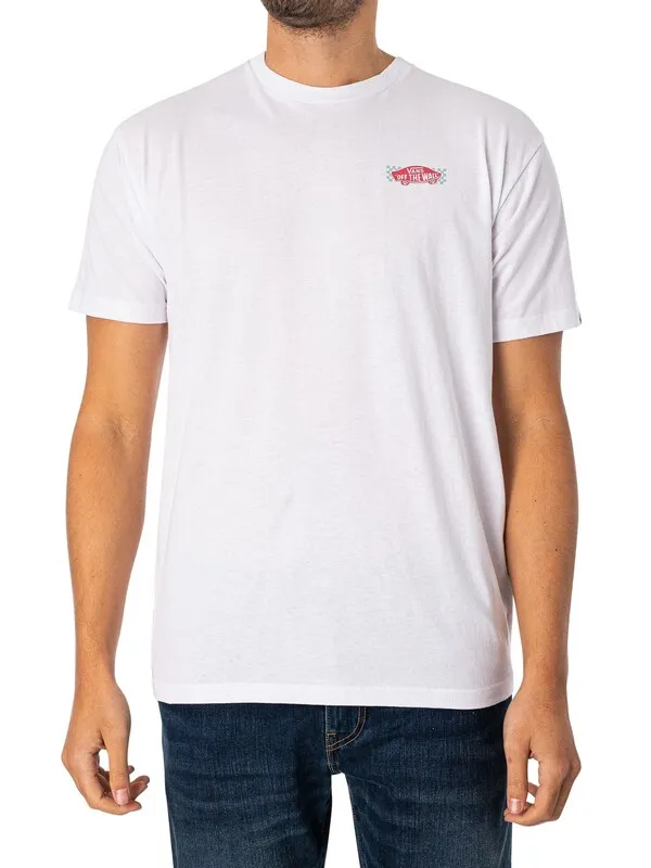 Vans Wayrace Back Graphic T-Shirt - White