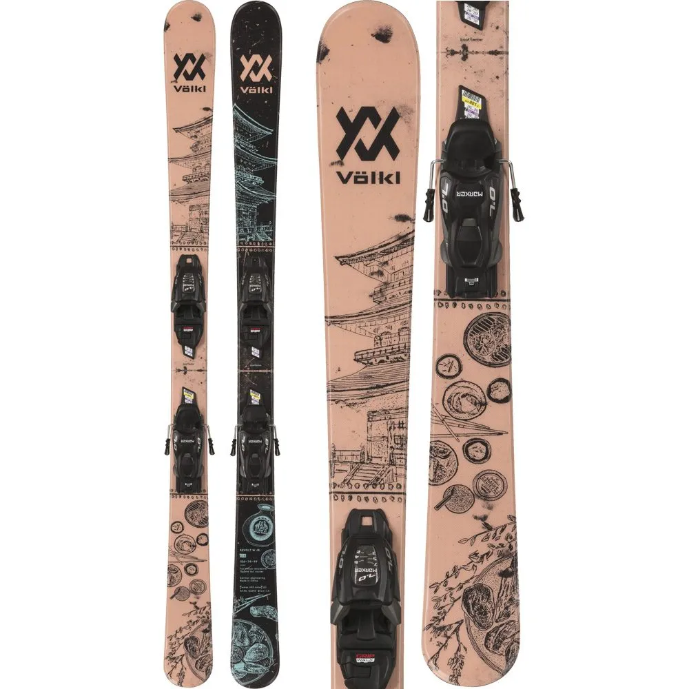 V\u00f6lkl - Revolt W JR 22/23 Kids Ski with Binding (118-128cm)