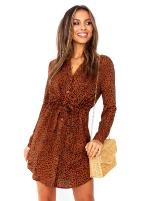 Winslow Tunic Dress - Rust Spot