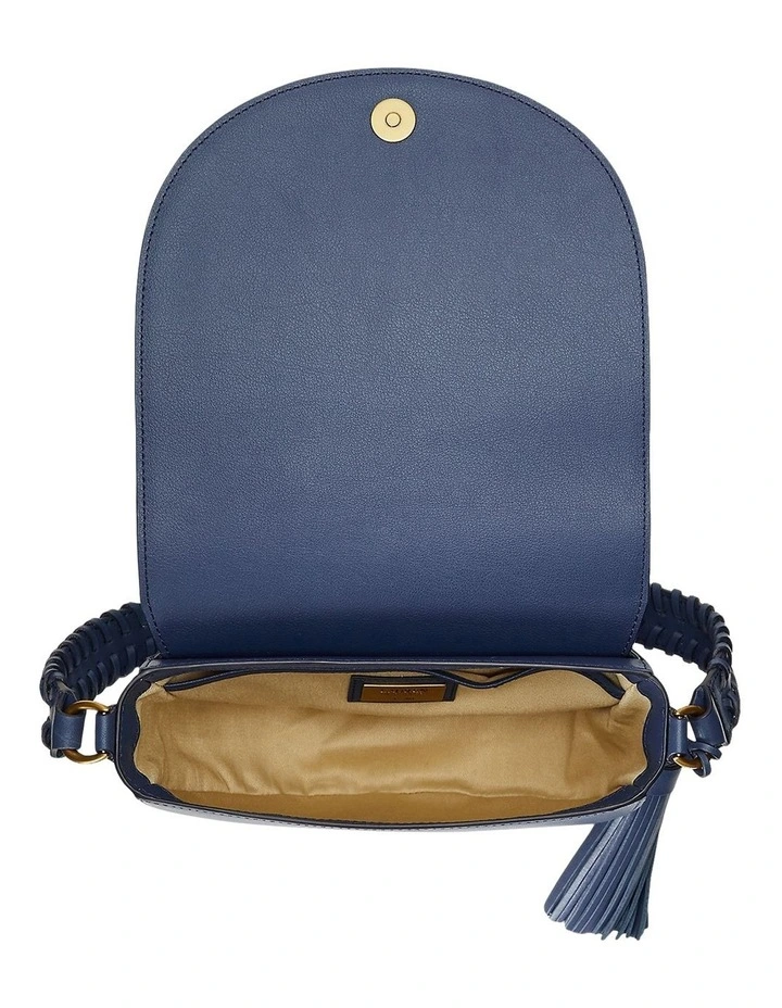 Witley 20 Denim Blue Saddle Shoulder Bag