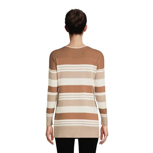 Women's Boat Neck Tunic Jumper