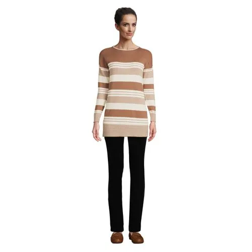 Women's Boat Neck Tunic Jumper