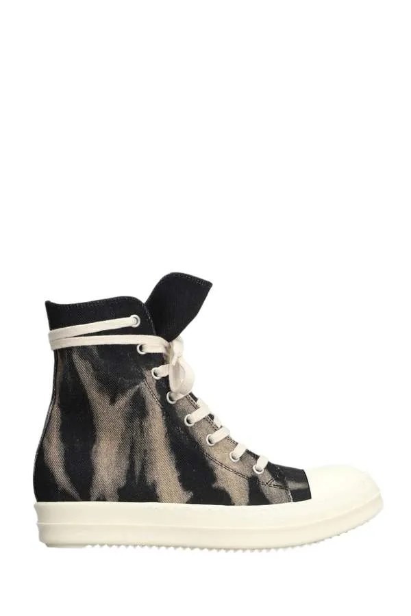 Women's High Top Sneakers - Black/Terracotta/Milk