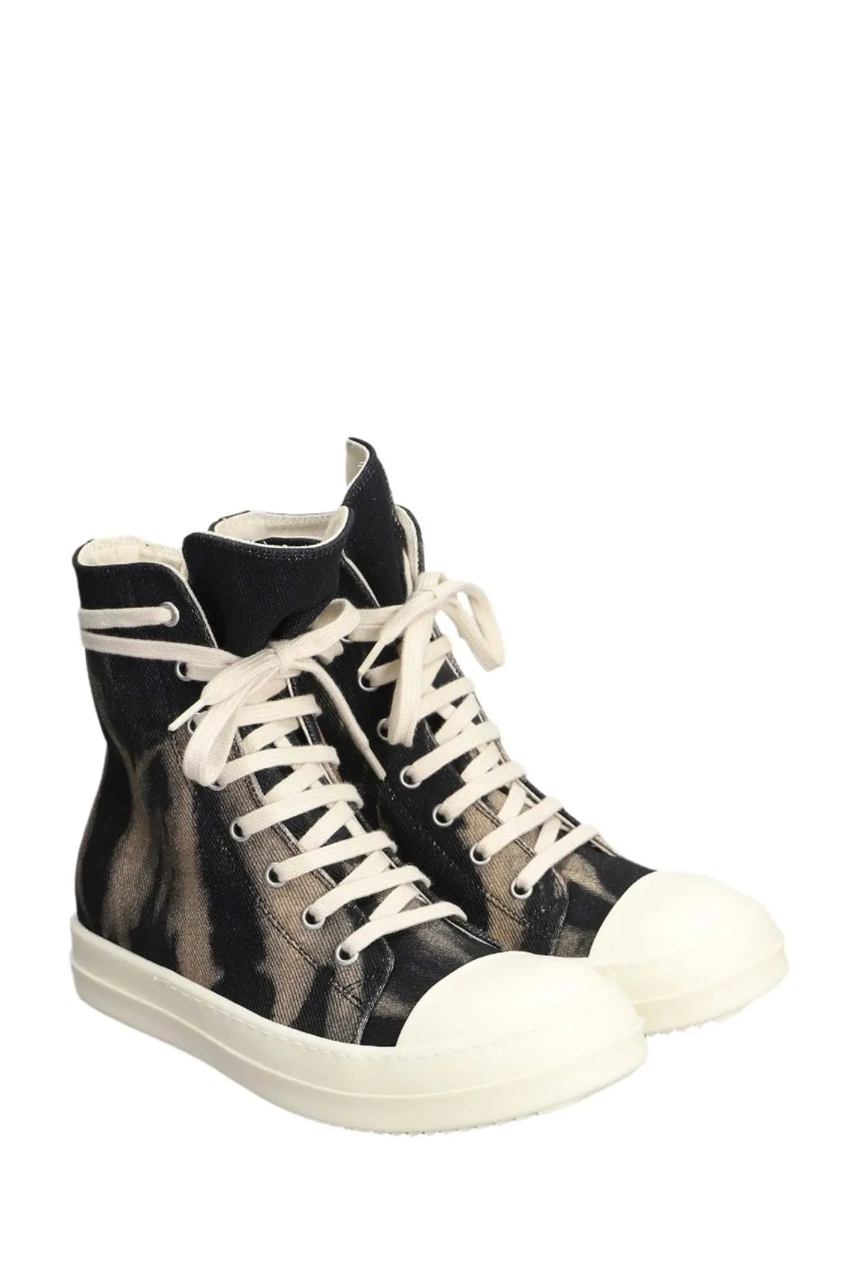 Women's High Top Sneakers - Black/Terracotta/Milk