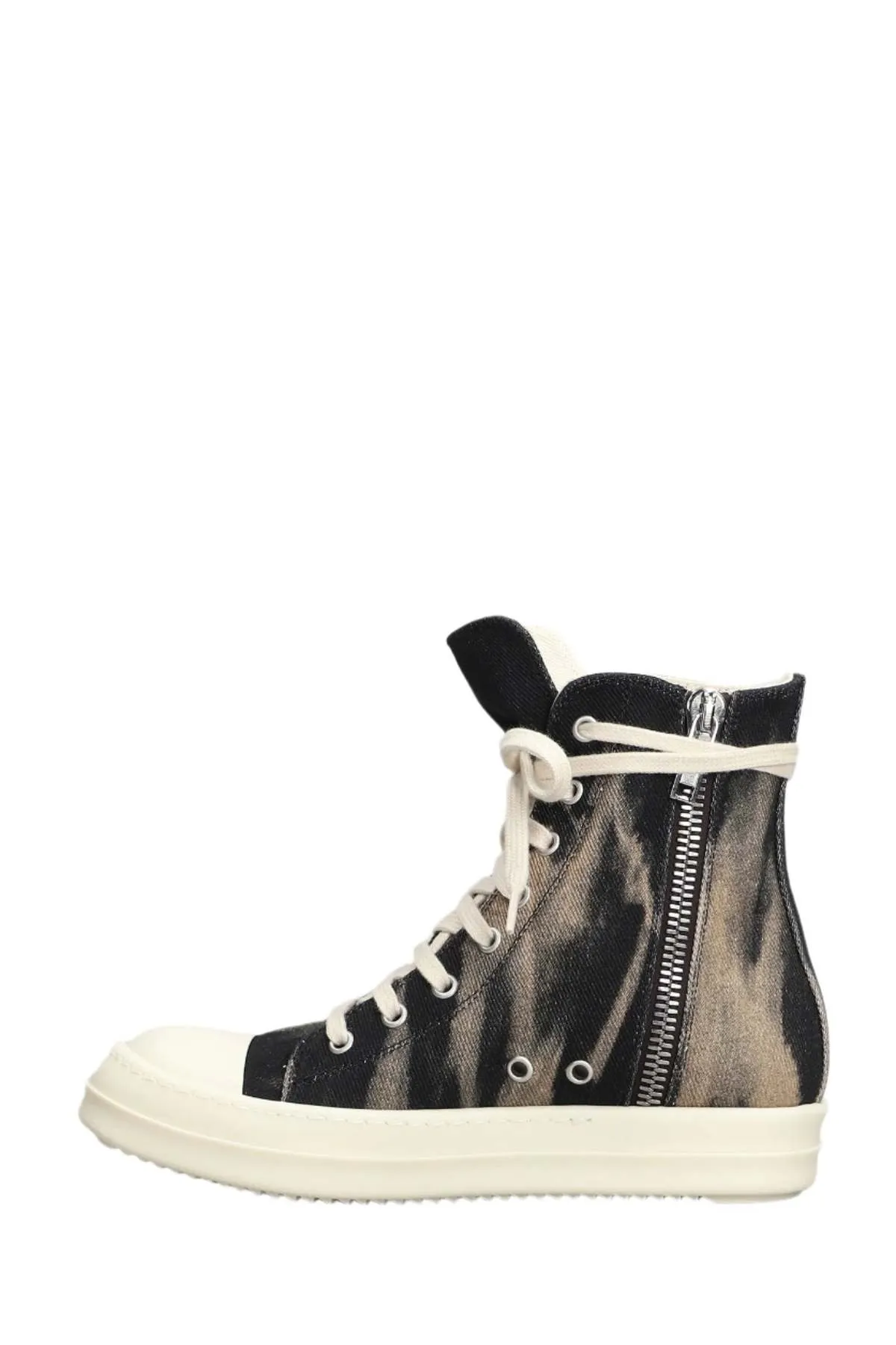 Women's High Top Sneakers - Black/Terracotta/Milk