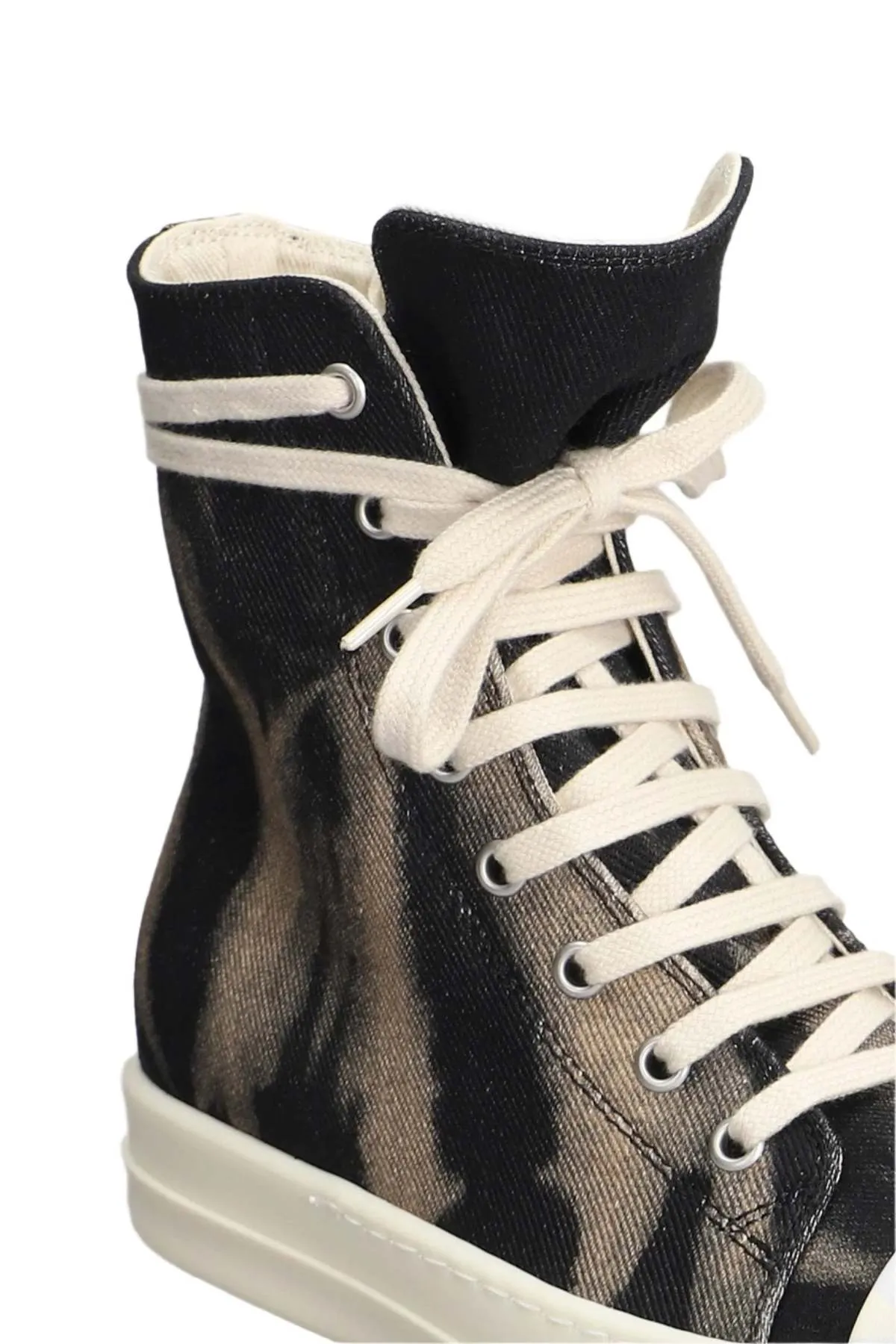 Women's High Top Sneakers - Black/Terracotta/Milk