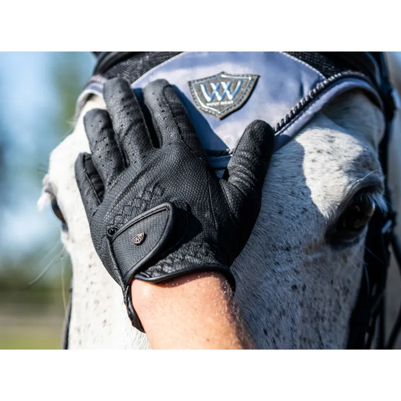 Woof Wear Competition Reintex Riding Gloves - Black