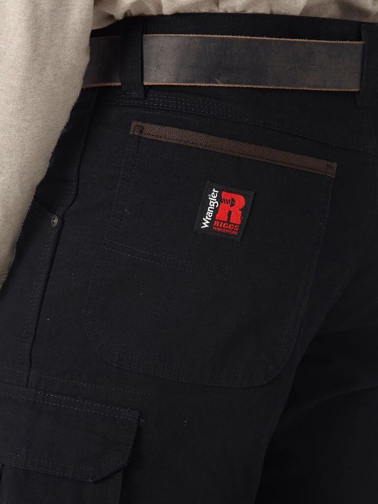 Wrangler Men's Riggs Workwear Lined Ripstop Ranger Pant in Black