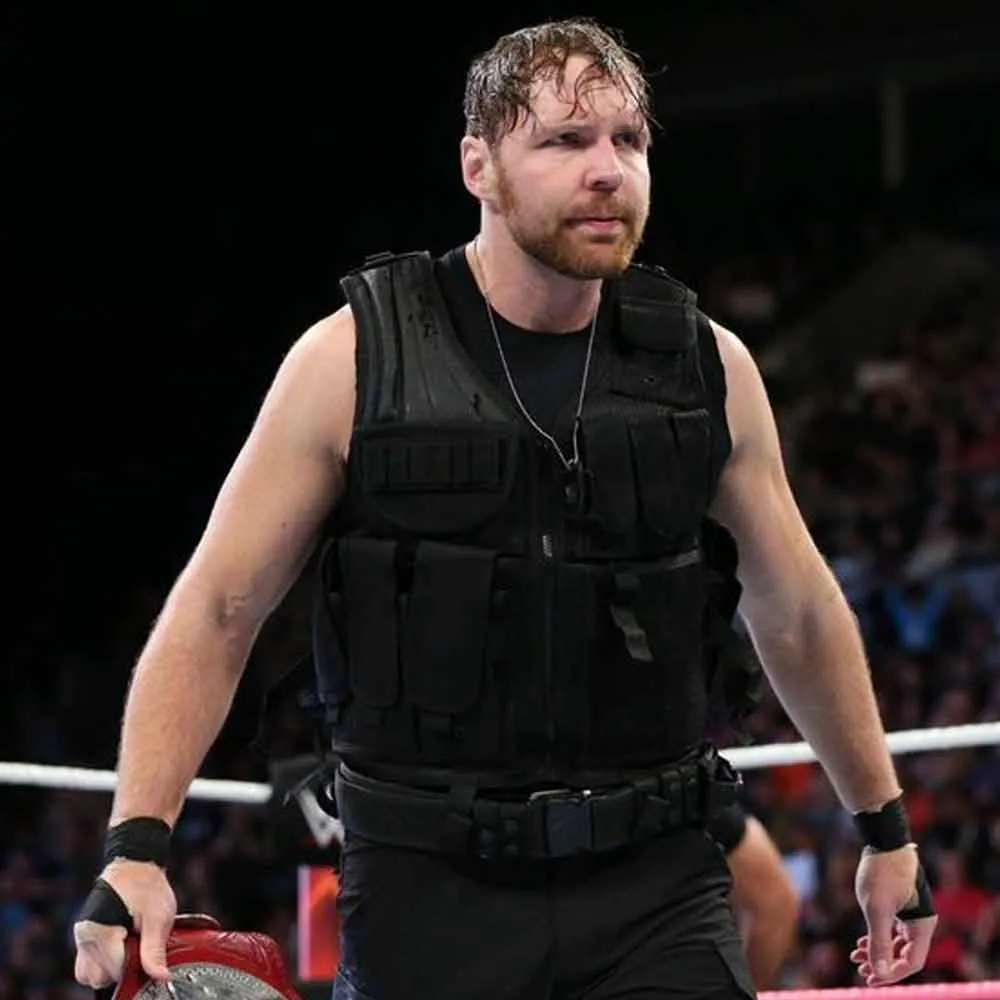 WWE Dean Ambrose Tactical Leather Vest