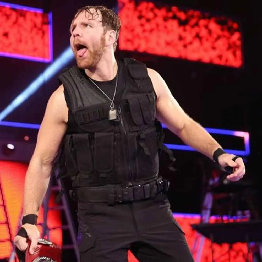 WWE Dean Ambrose Tactical Leather Vest