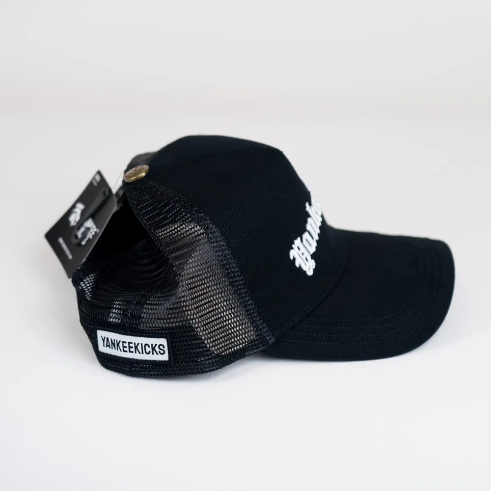 YK 718 Trucker Hat Black