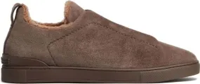 Zegna Triple Stitch sneakers Brown